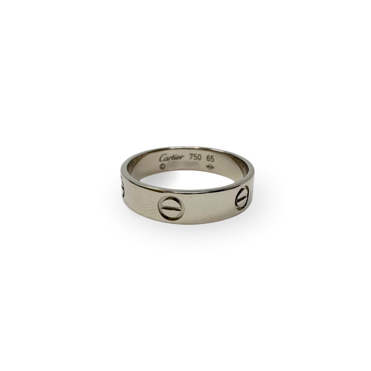 Love Band Ring White Gold Size 65 (US 11)