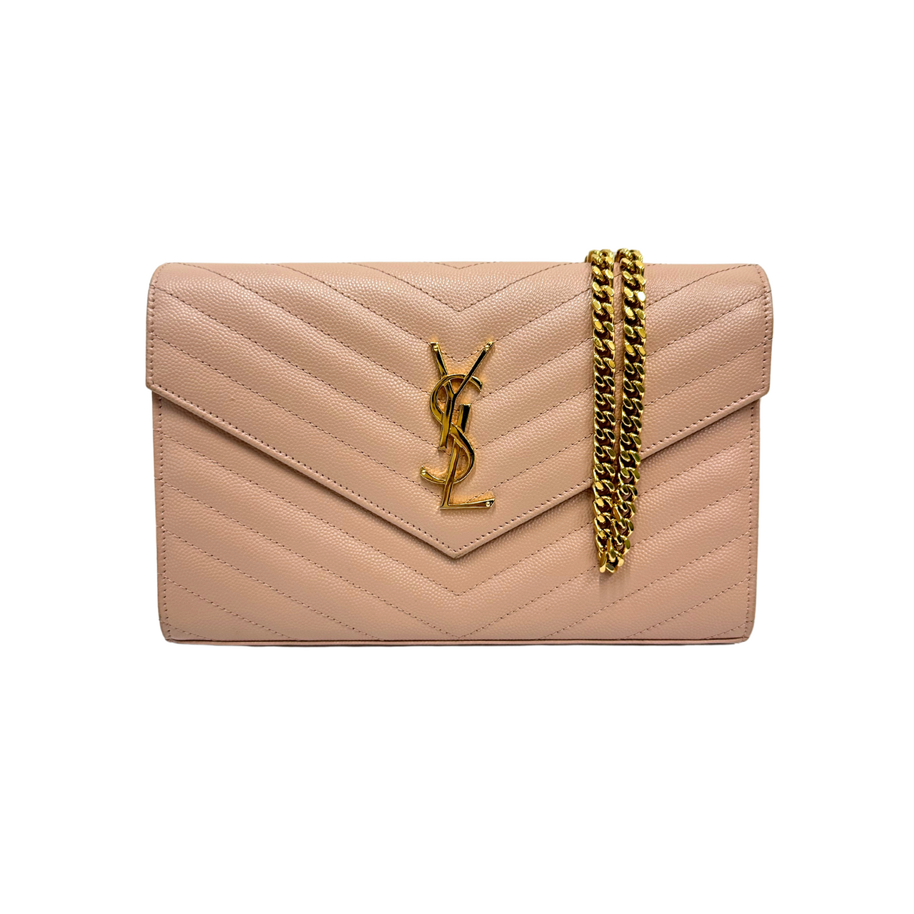 Classic Cassandre Chain Wallet Grain De Poudre Leather