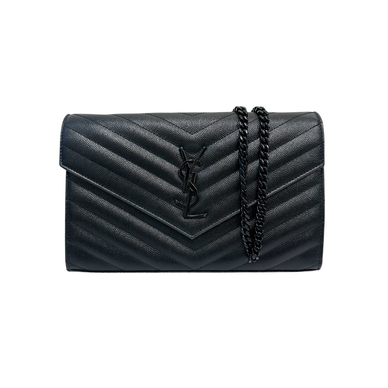 Classic Cassandre Chain Wallet Grain De Poudre Leather